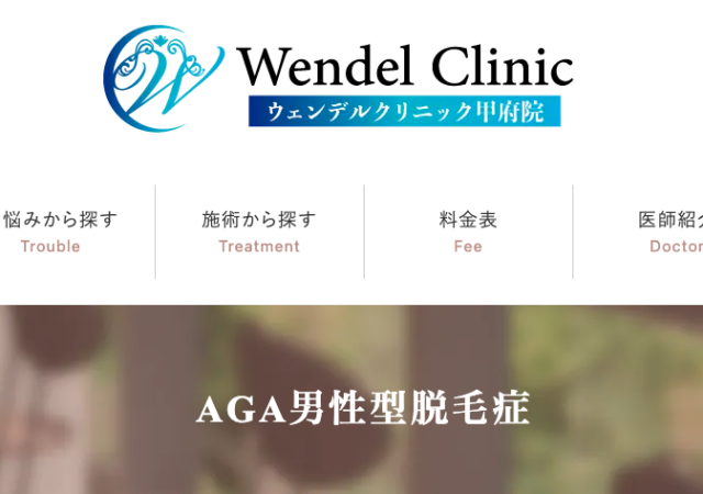 ウェンデルクリニックの公式HP