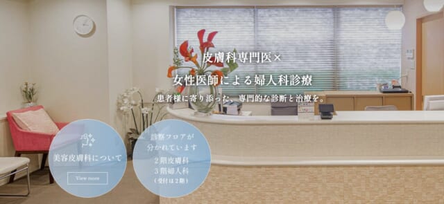 上野皮フ科・婦人科クリニックの公式HP