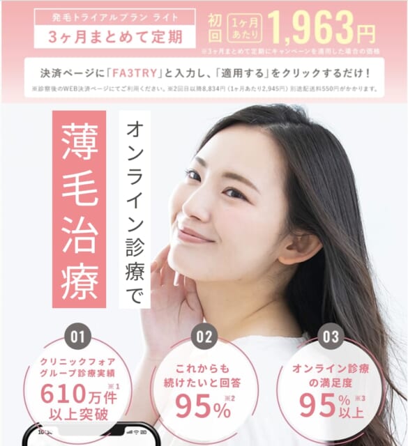 クリニックフォアのFAGAイメージ画像