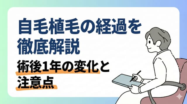 自毛植毛の経過を徹底解説|術後1年の変化と注意点