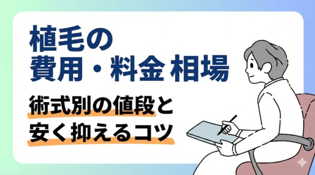 植毛の費用相場は?|料金の内訳と安く抑える方法