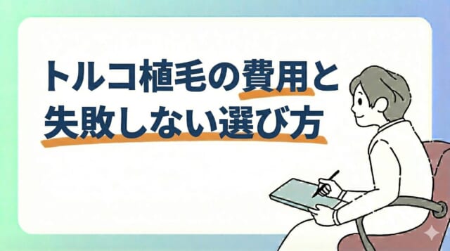 トルコ植毛の費用と失敗しない選び方|完全ガイド