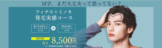 湘南美容クリニックのAGA治療 公式LP(発毛実感コース 月々8,500円)